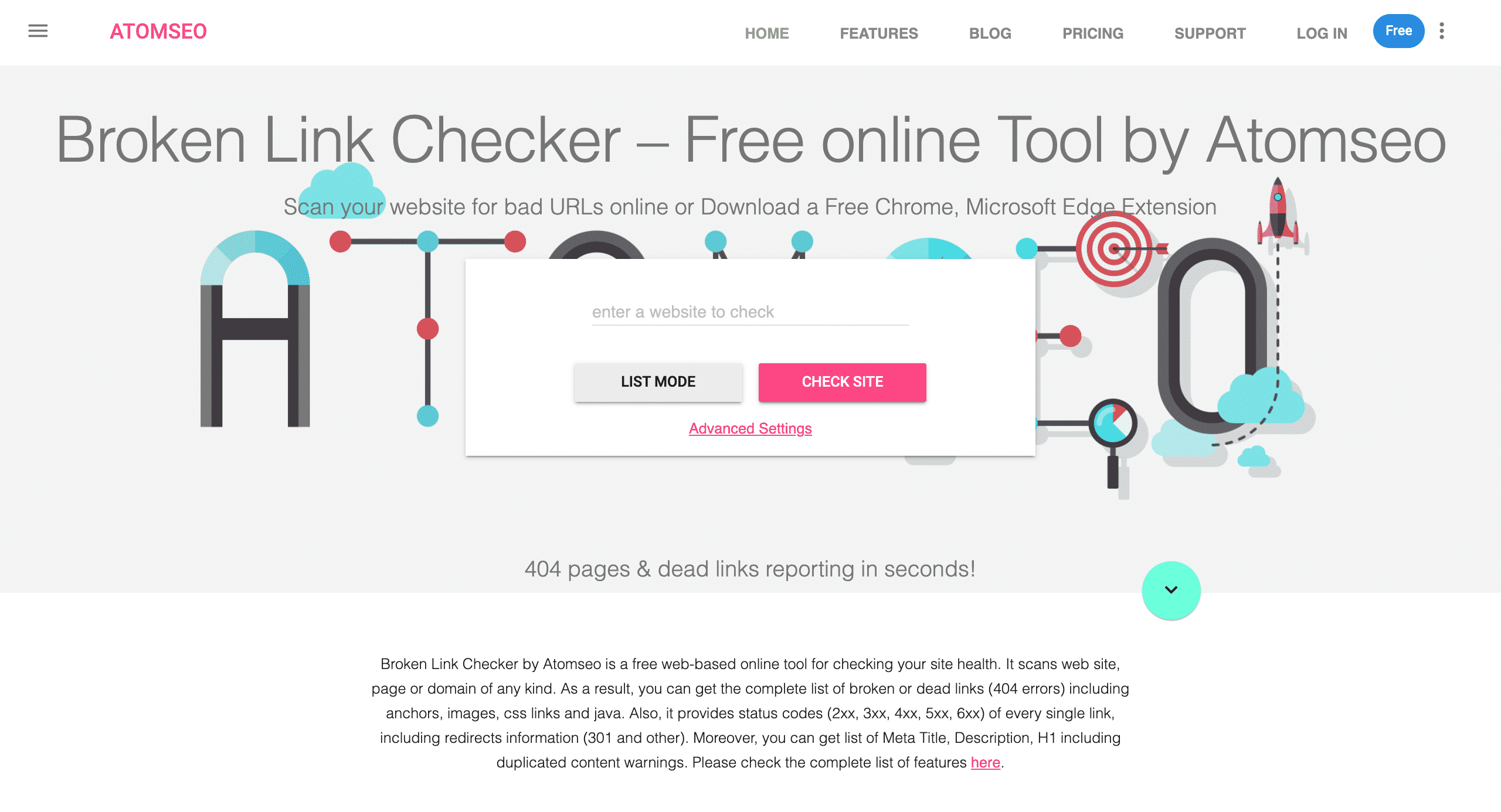 Atomseo broken link checker website conor bradley digital agency
