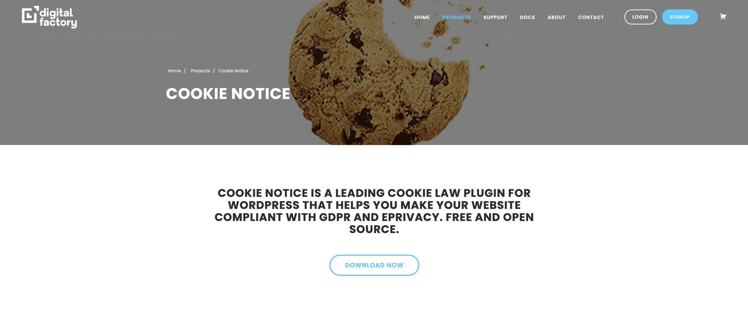 Cookie notice plugin website screenshot conor bradley digital agency
