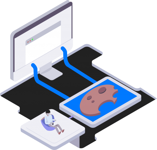 Our cookie policy isometric header conor bradley digital agency